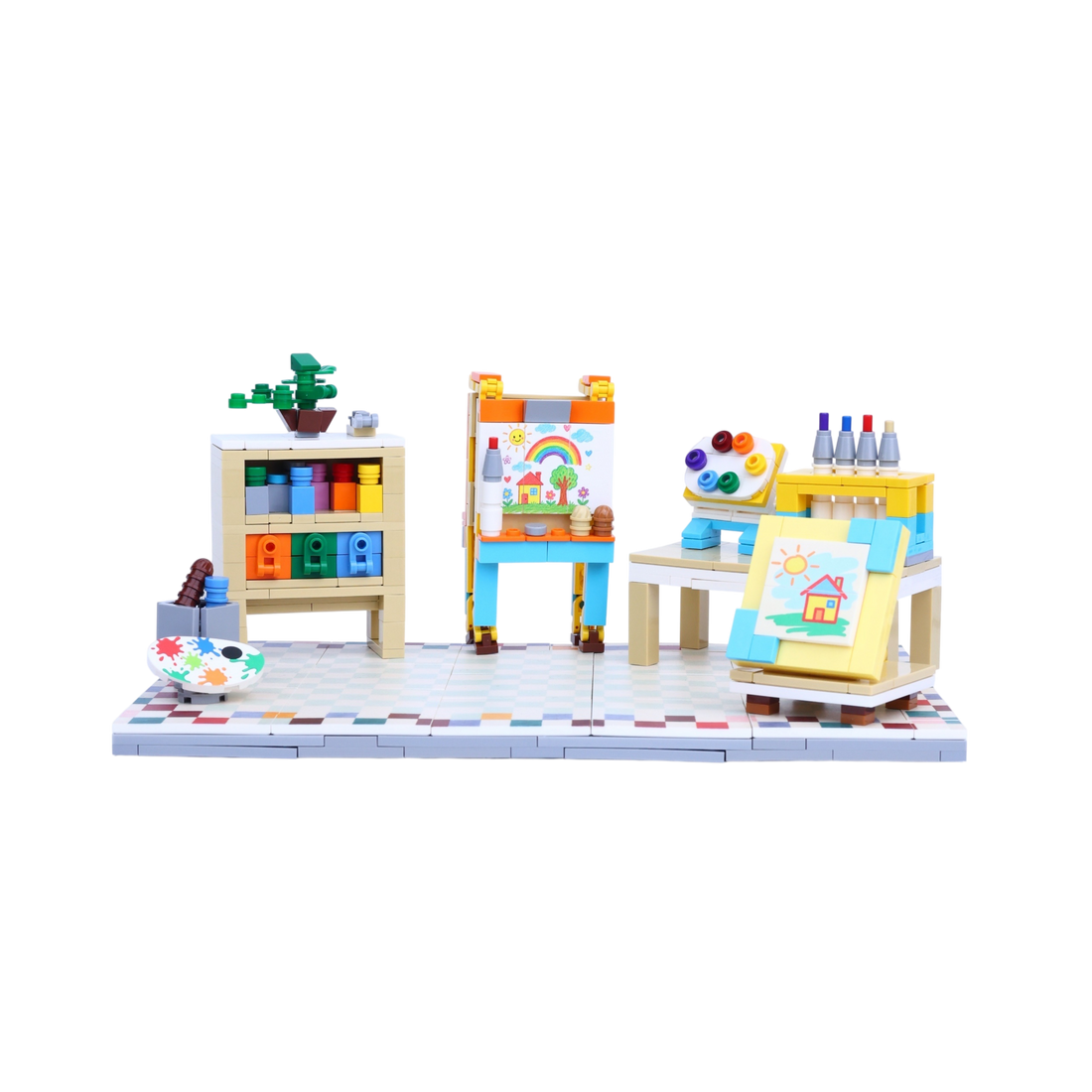 Colorful Studio brick scene, main product view