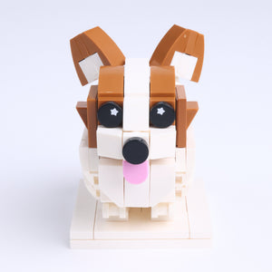 Corgi dog brick figure, main product view