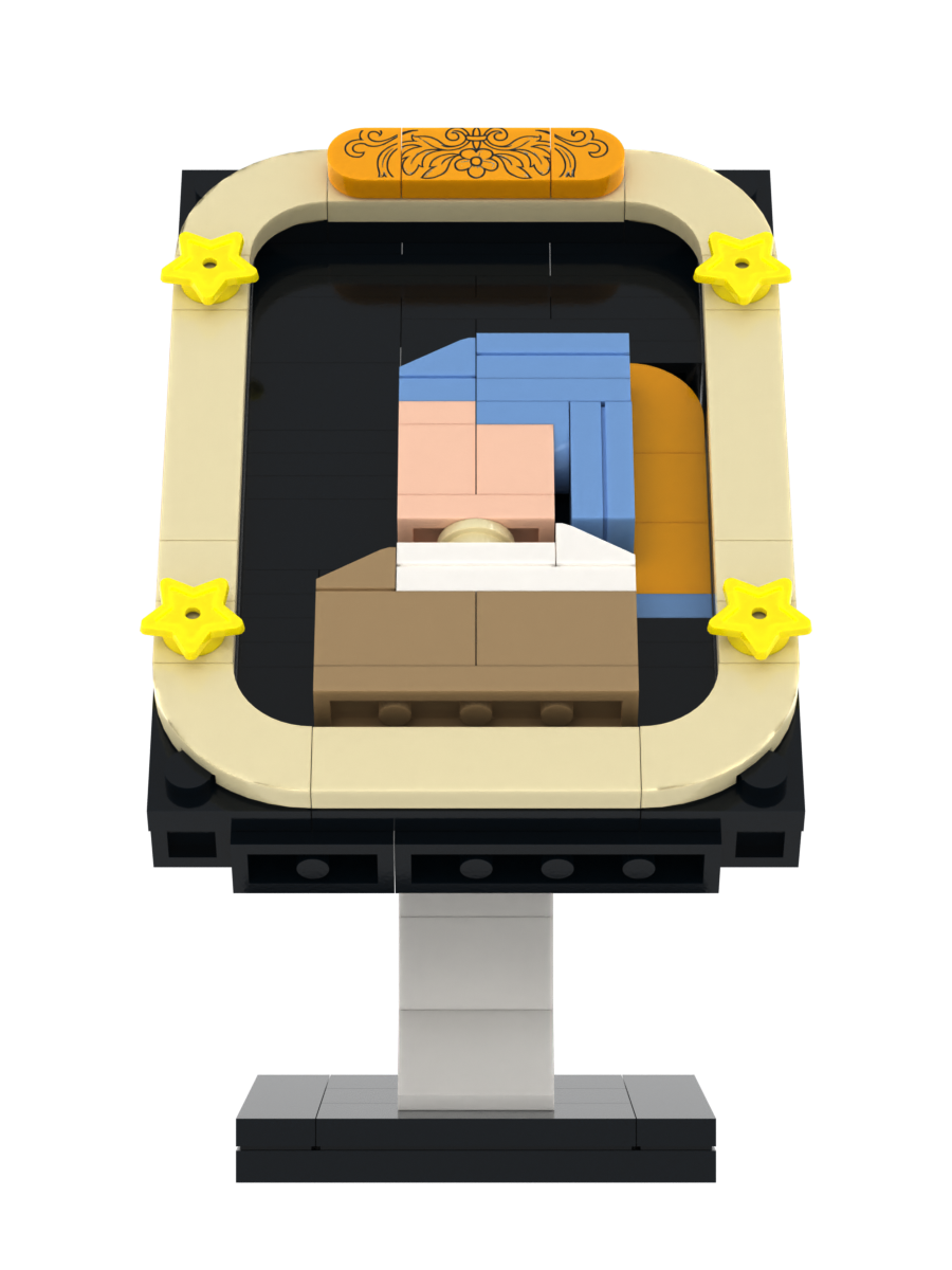 Pearl Frame Maiden custom brick figure
