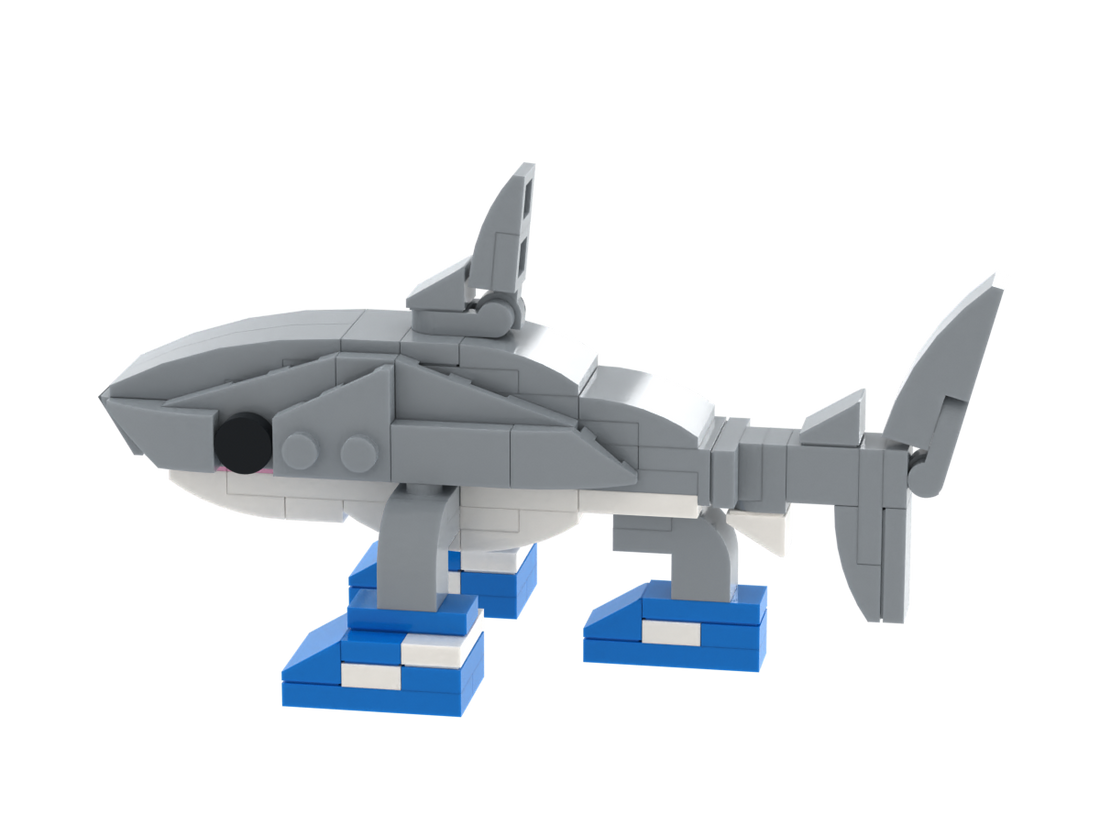 Shoe Fin Walker custom brick figure