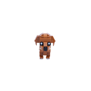 Dachshund dog brick figure, main product view