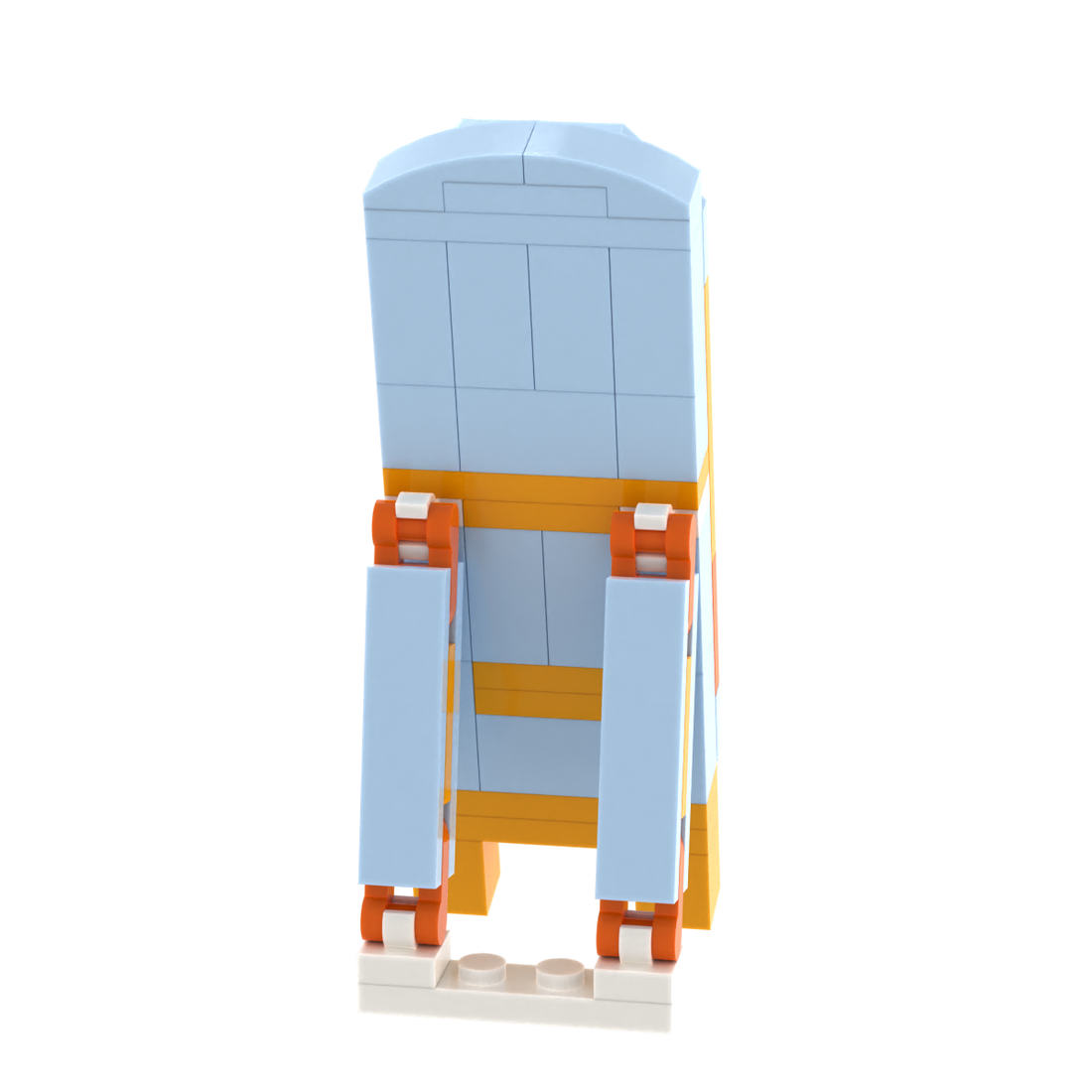 Full-length Decor Mirror brick scene accessory, detail view 1