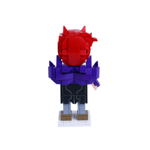 Gauntlet Street Brawler custom brick figure, back view