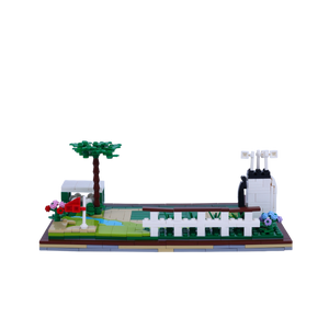 Golf Buddies brick scene, back view
