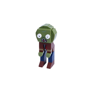Green Undead Character brick art collectible, right-side view