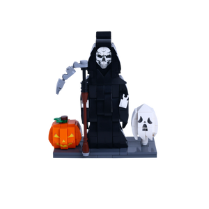 Grim Smiling Reaper custom brick figure, main product view