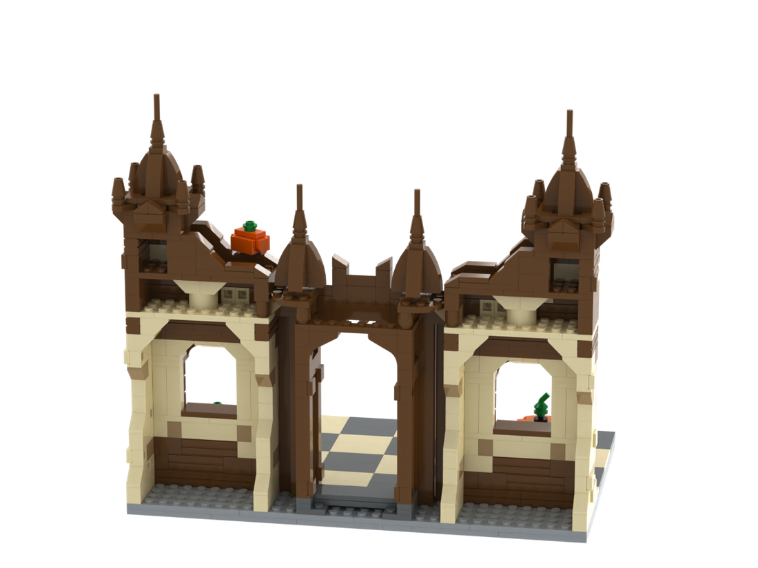 Halloween · Castle brick scene, back view