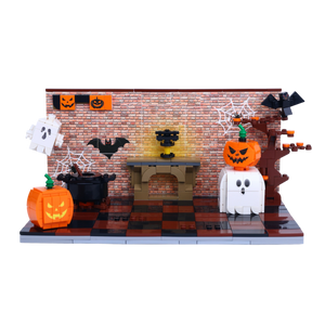 Halloween · Haunted Hangout brick scene, main product view