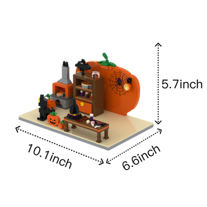 Halloween · Pumpkin House brick scene, lifestyle view