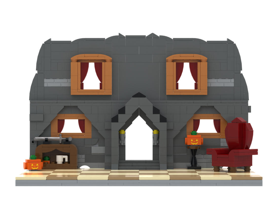 Halloween · Vampire House brick scene, main product view