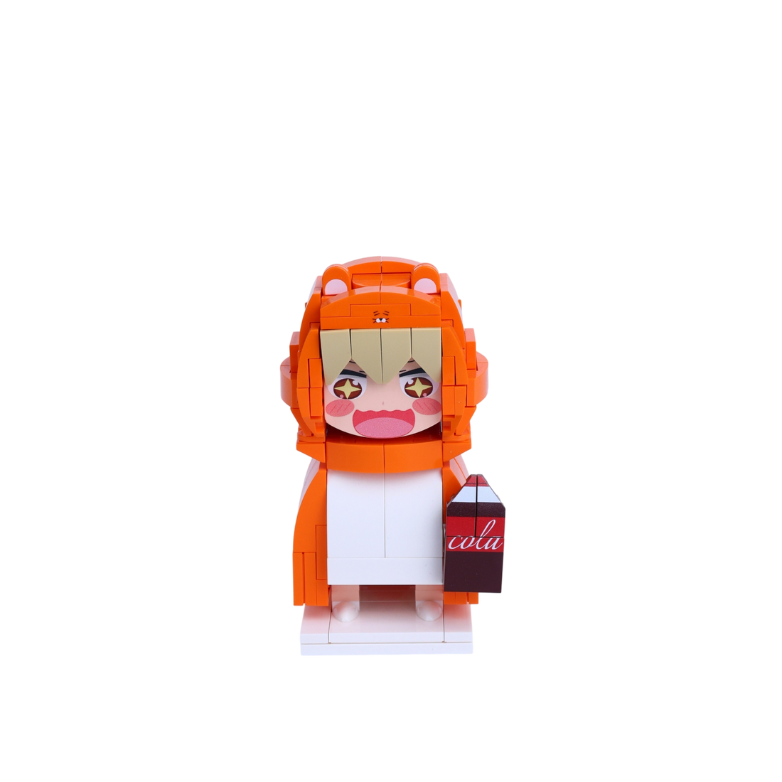 Hamster-Hooded Homebody custom brick figure, main product view