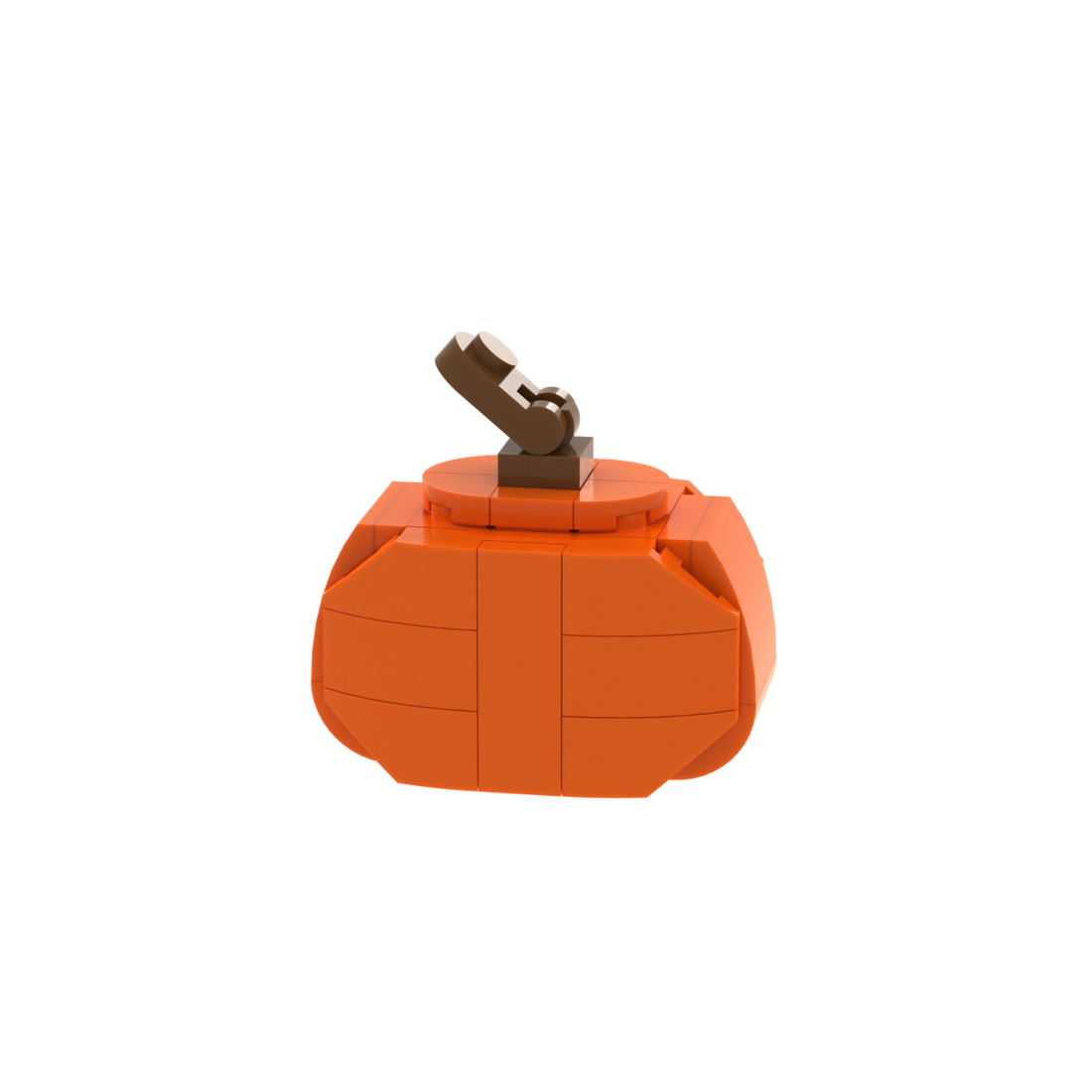Jack-o'-lantern brick scene accessory, detail view 1