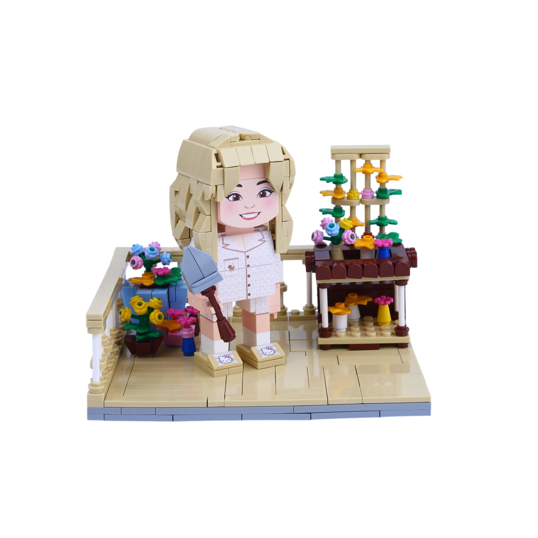 Lazy Sunday Garden brick scene, lifestyle view