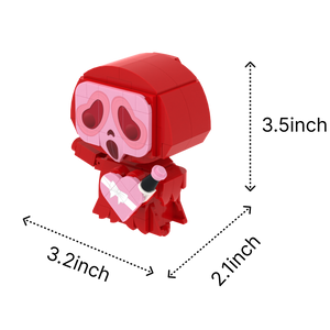 Loving Ghost brick art collectible, size guide
