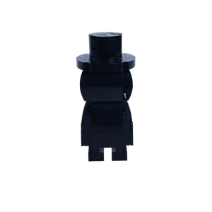 Masked Rebel custom brick figure, back view