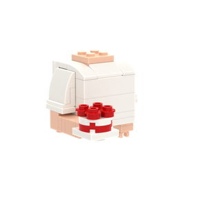 Mini Cake brick figure accessory, left-side view