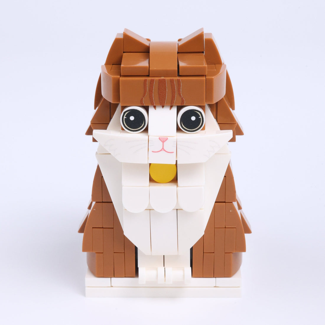 Orange Cat cat brick figure, main product view