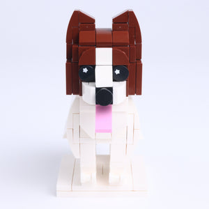 Papillon dog brick figure, main product view