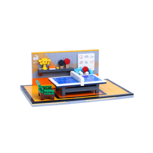Ping Pong Pals brick scene, left view