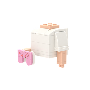 Pink Game Controller brick figure accessory, right-side view