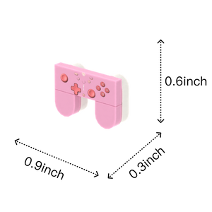Pink Game Controller brick figure accessory, size guide