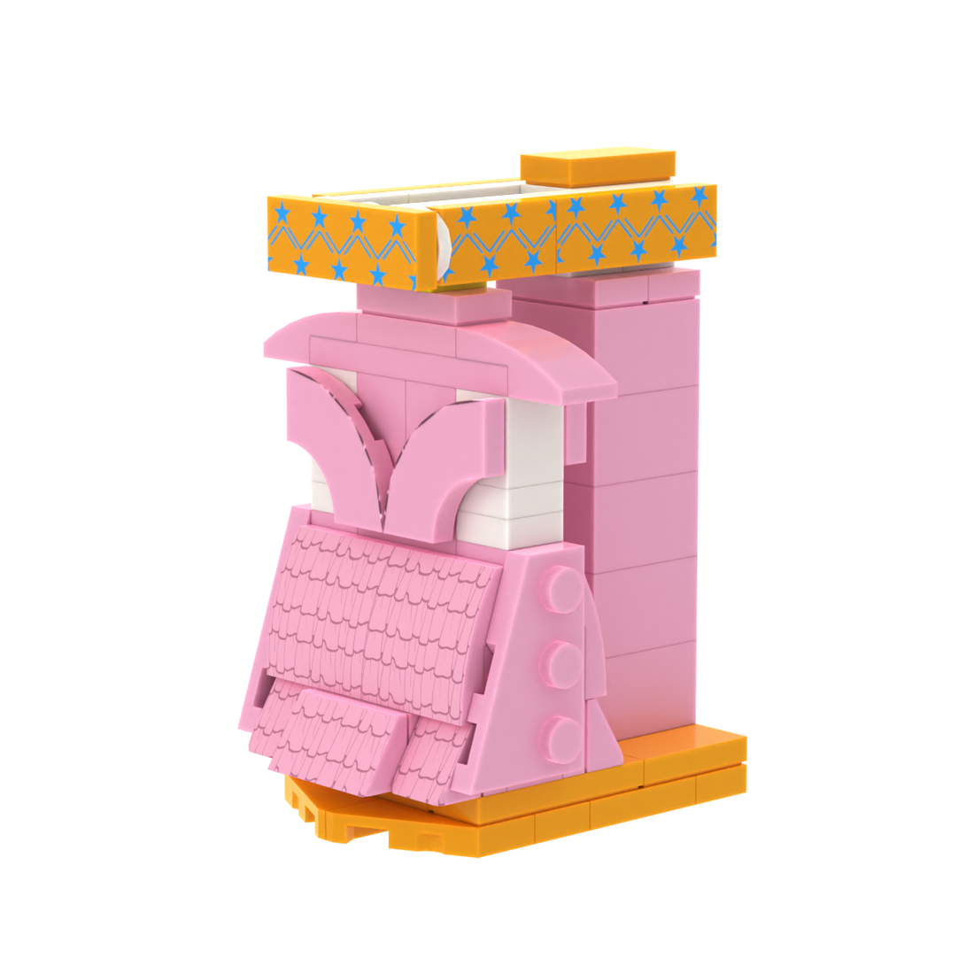 Pink Wardrobe brick scene accessory, detail view 2