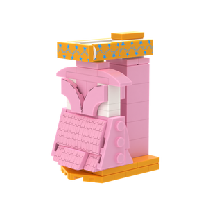 Pink Wardrobe brick scene accessory, detail view 2