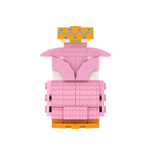 Pink Wardrobe brick scene accessory, left-side view