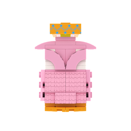 Pink Wardrobe brick scene accessory, left-side view