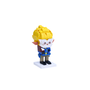 Pointy-Eared Sword Explorer custom brick figure, left-side view