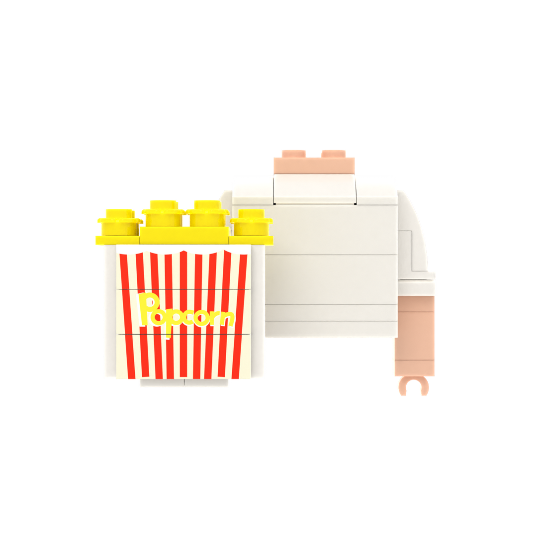 Popcorn brick figure accessory, main product view
