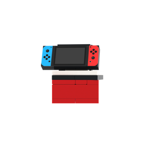 Portable Game Console With Base brick scene accessory, left-side view
