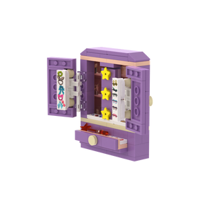 Purple Double-door Storage Cabinet brick scene accessory, detail view 2
