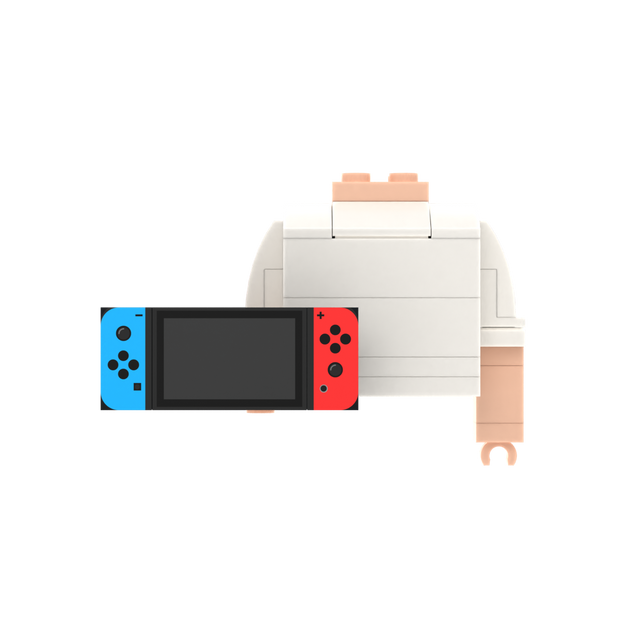 Red-Blue Handheld Game Console