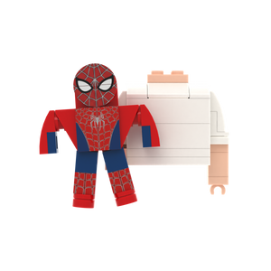 Red-Blue Web Pattern Figure brick figure accessory, main product view