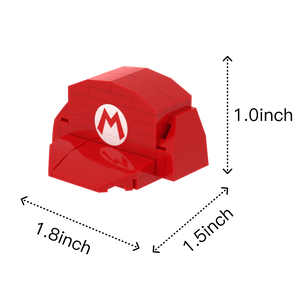 Red Hat brick figure accessory, size guide