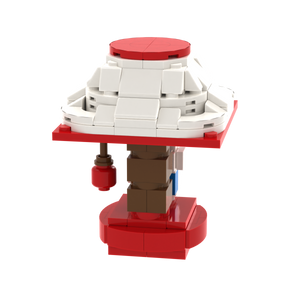 Red-White Table Lamp brick scene accessory, detail view 1