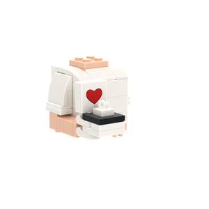 Ring brick figure accessory, left-side view