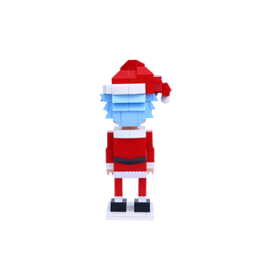 Santa Portal Inventor custom brick figure, back view