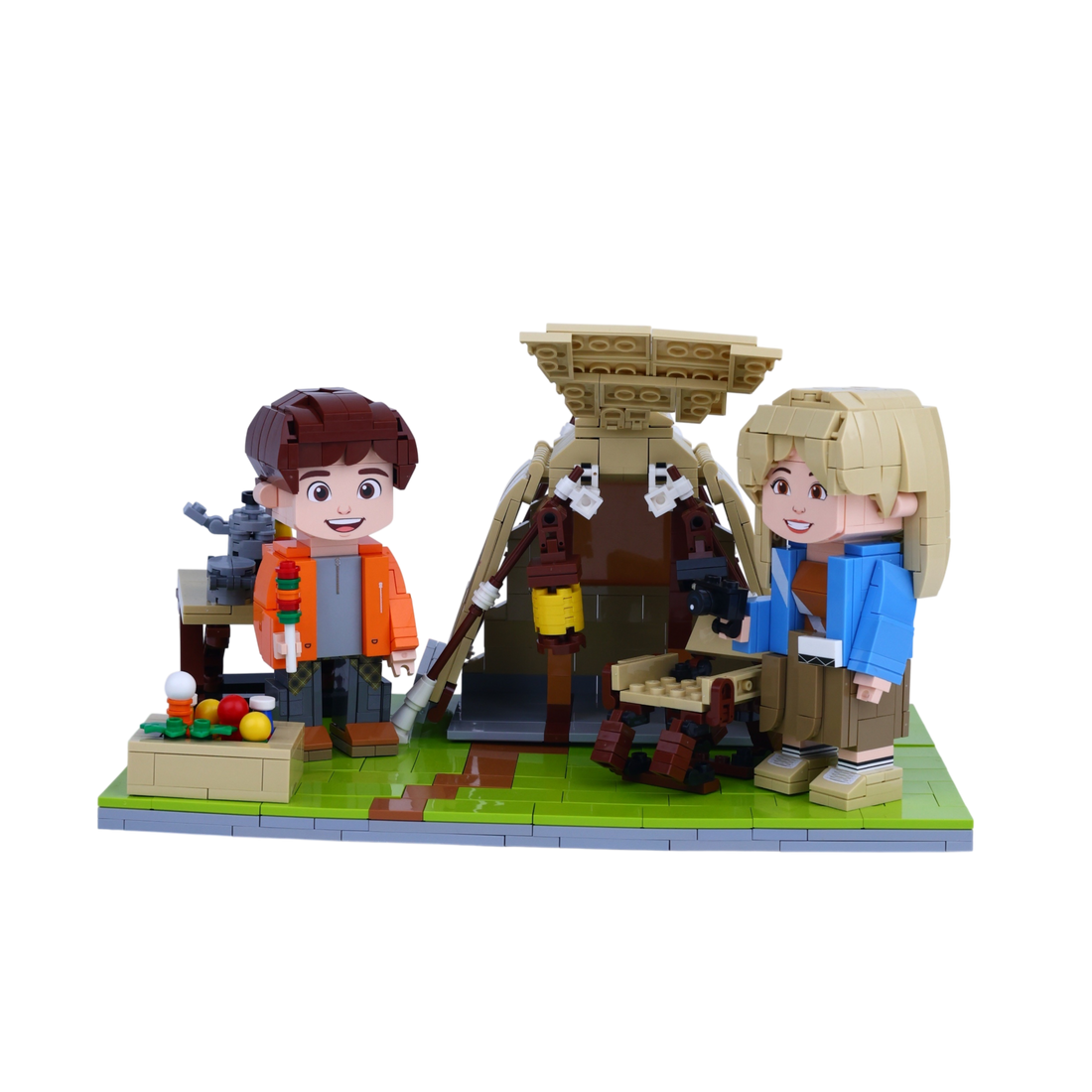 Campfire Cuddles custom brick figure