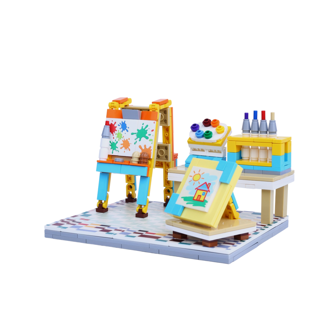 The Mini Picasso custom brick figure