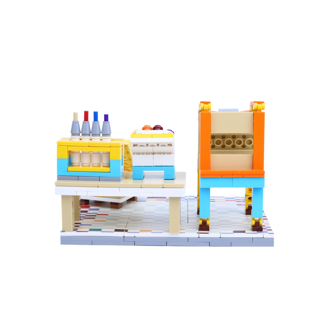 The Mini Picasso custom brick figure