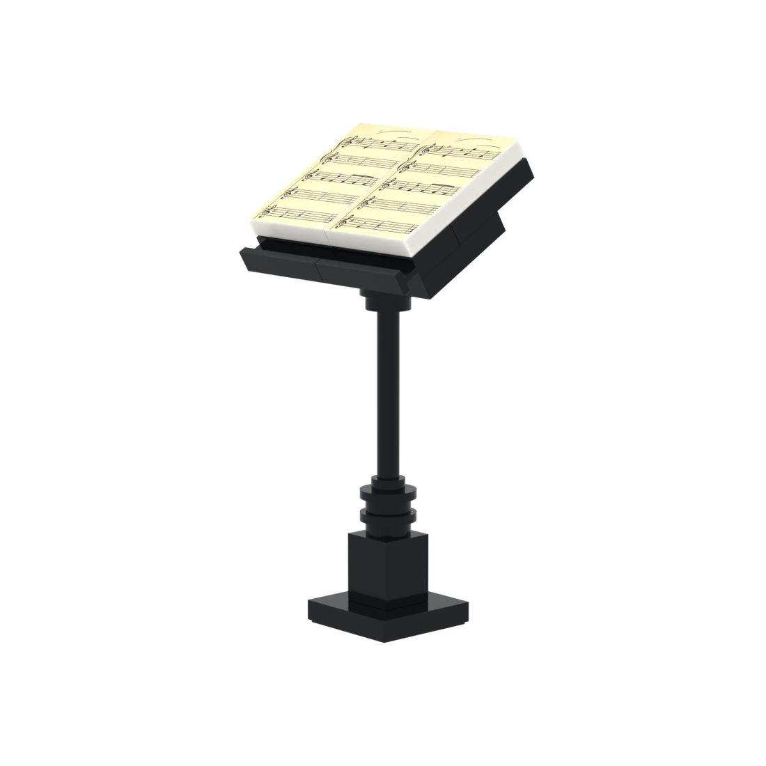 Sheet Music Stand brick scene accessory, detail view 2