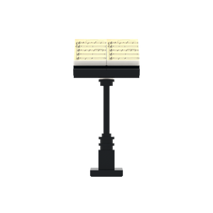 Sheet Music Stand brick scene accessory, left-side view