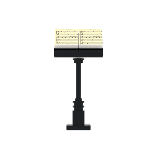 Sheet Music Stand brick scene accessory, left-side view