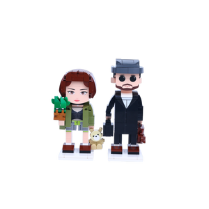 Silent Guardian Duo custom brick figure, main product view