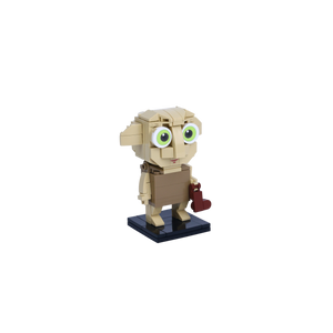 Small-Eared Helper custom brick figure, left-side view