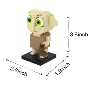 Small-Eared Helper custom brick figure, size guide