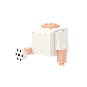 Soccer Ball brick figure accessory, right-side view