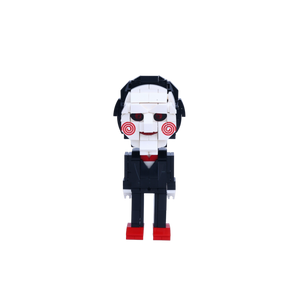 Spiral-Cheek Puppet custom brick figure, main product view